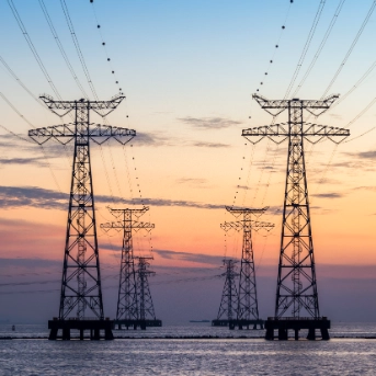 off-shore grid powerlines