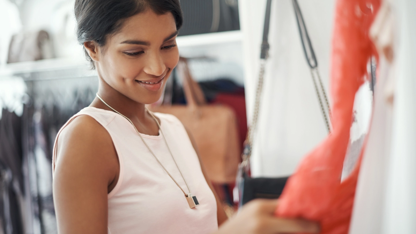woman shopping for clothes woman shopping for clothes